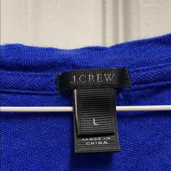 Blue j crew tank with pom poms - Picture 3 of 3